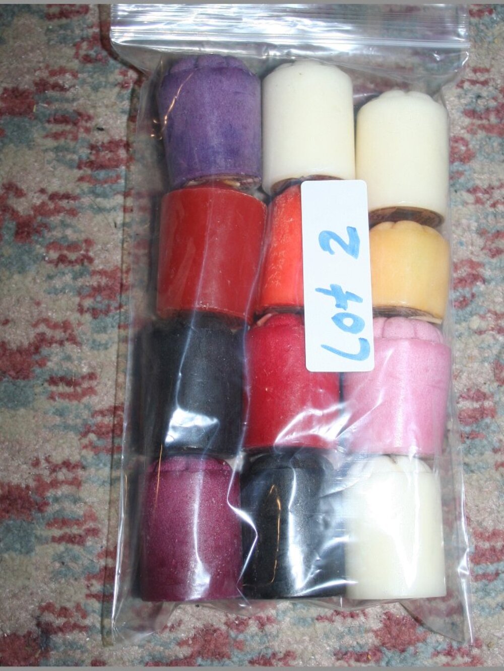 (12) Multi Color Highly Scent Disc.Paraffin Voltive Candle-Lite Early 2000s LT-2